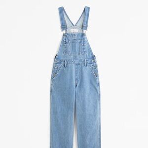 Abercrombie Light Blue Denim Overalls
